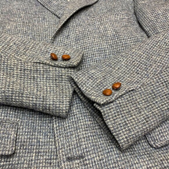 Vintage Givenchy Gentlemen Harris Tweed Union Made Blazer‎ Mens Size 44 - Picture 9 of 12